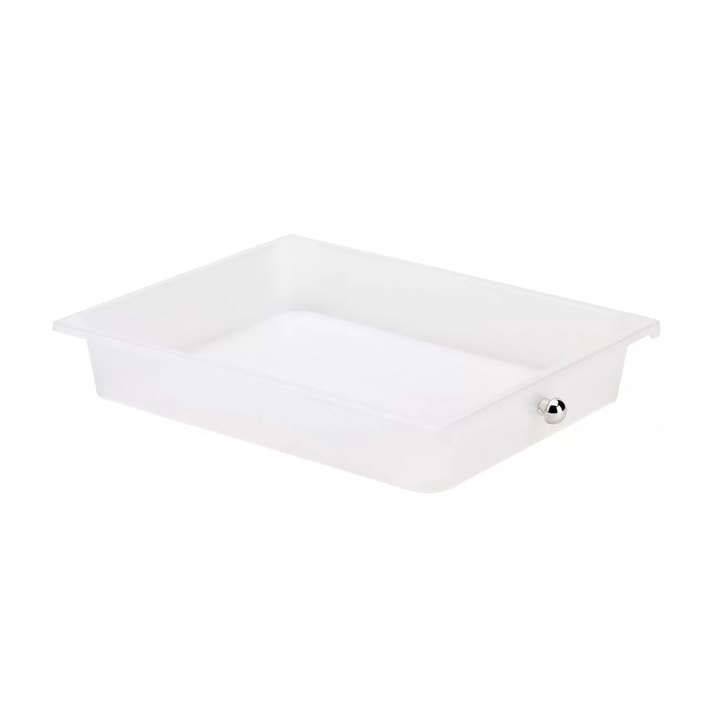10 Drawer Mobile Cart White Chrome Q539551