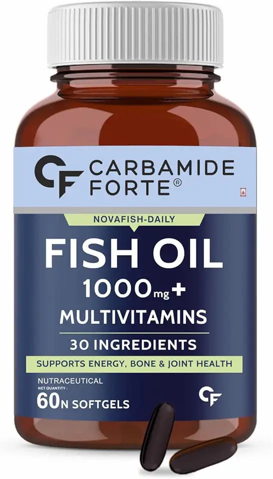 Fish Oil and Multivitamin 1000mg 60 Softgel Capsules N524