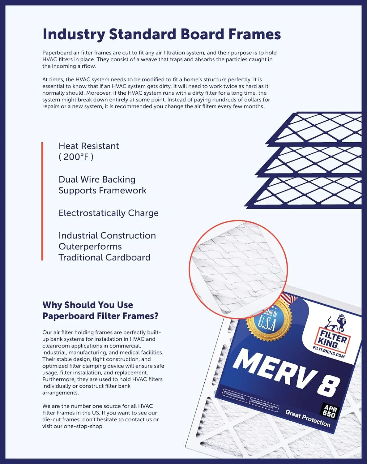 4.5x66x1a MERV 8 Pleated HVAC Air Filter 4-Pack T364