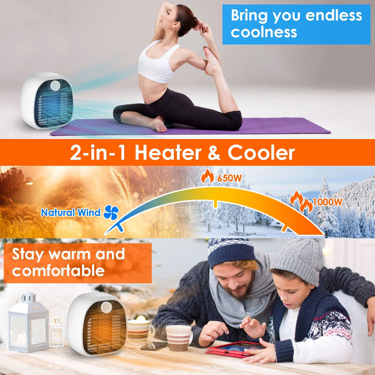 1000W Ceramic Space Heater Z897