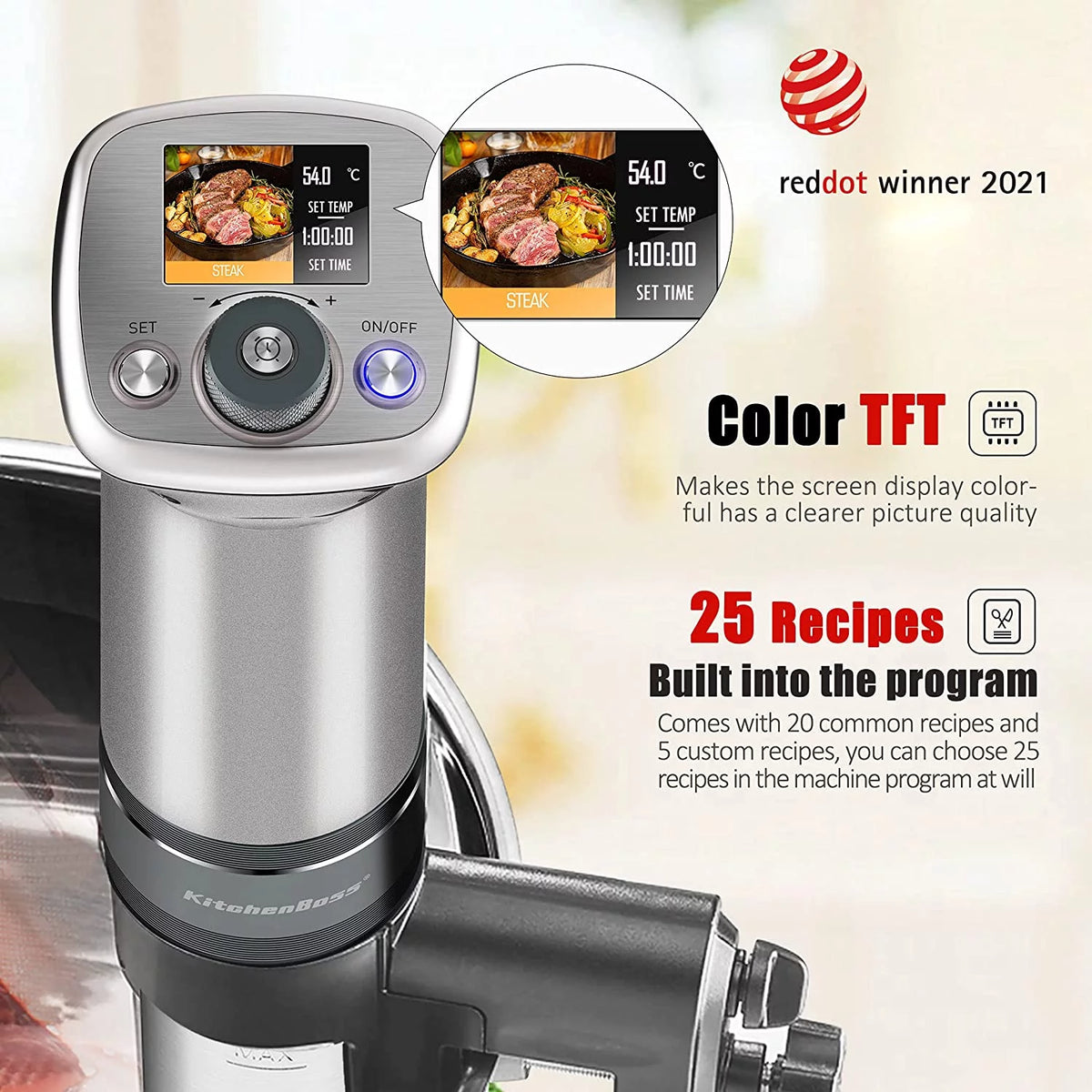 1100 Watts Immersion Circulator Cooker Y649983