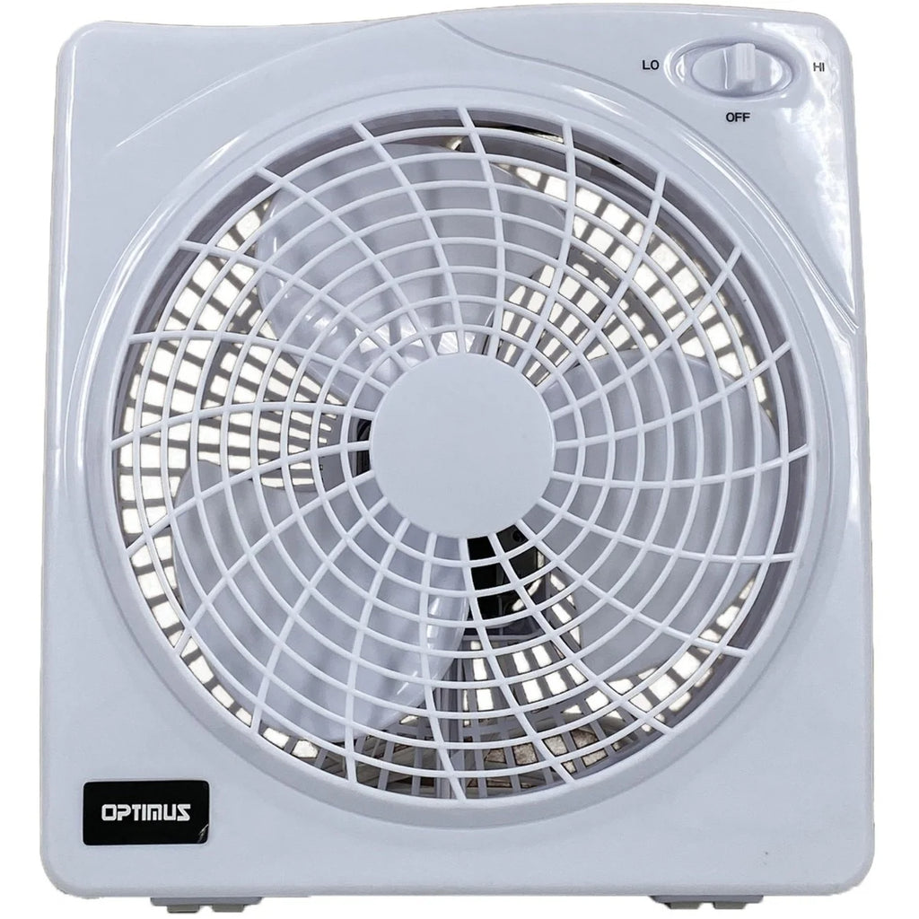 10" Electric Box Fan White L5621