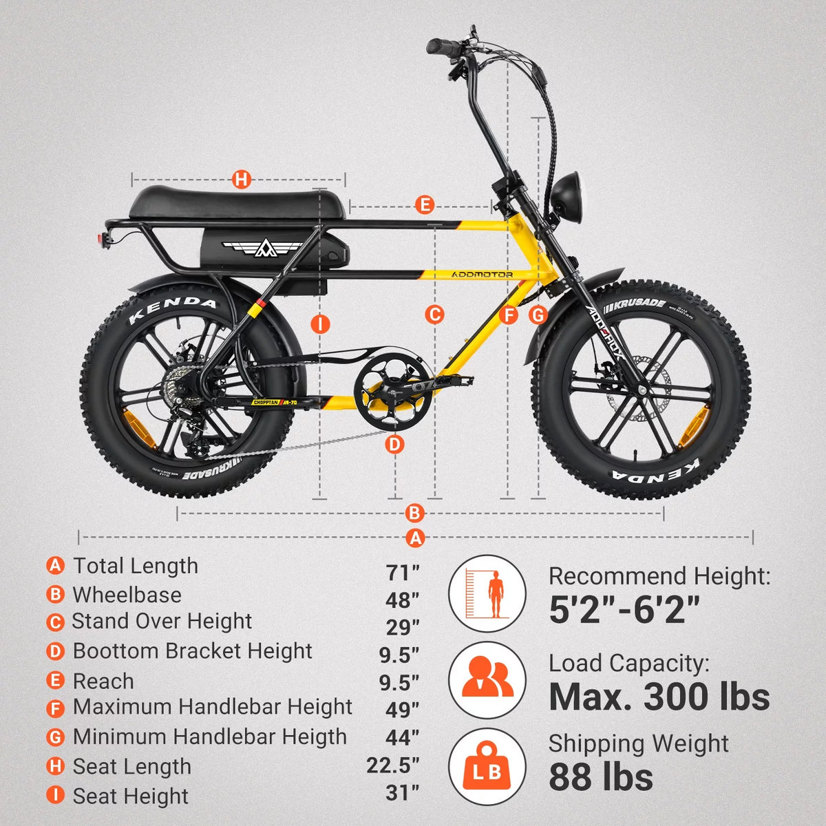 750W 20" Fat Tire Electric Bike N737