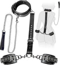 Bondage Restraints Set with Collar Handcuffs Z540016