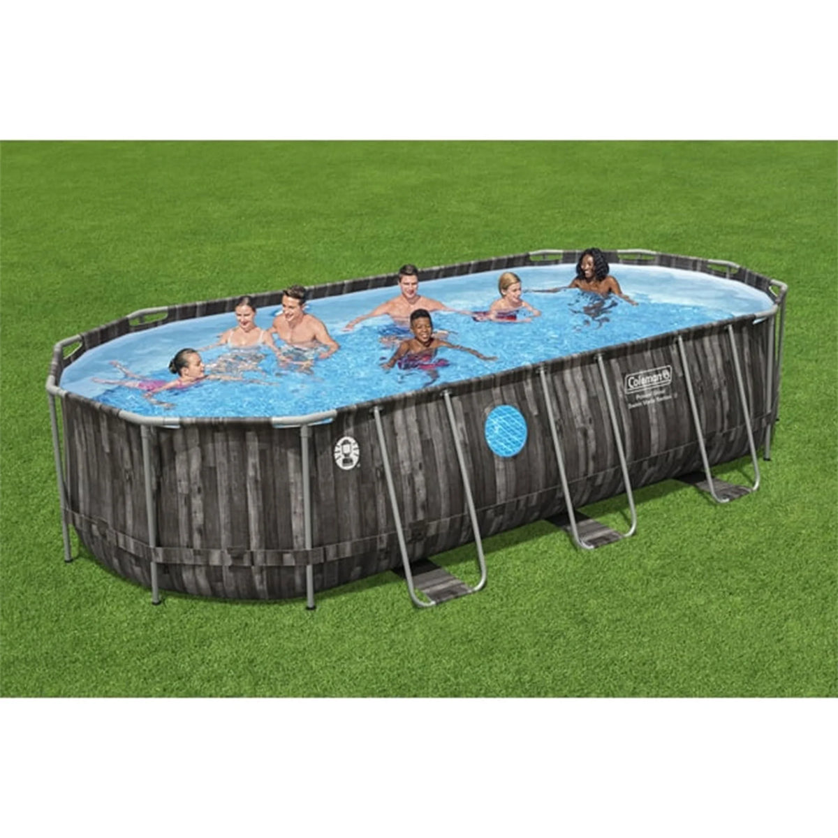 20' x 10' x 48" Oval Metal Frame Above Ground Pool Set U80382