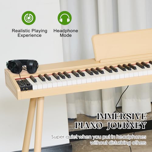 88 Key Semi Weighted Digital Piano with Stand V8822