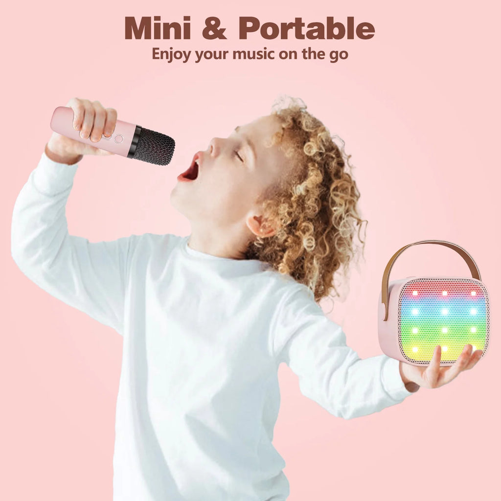 Portable Bluetooth Speaker with Wireless Microphone W297