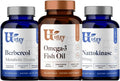 500mg Citrus Bergamot & Berberine Nattokinase 100mg Omega 3 Fish Oil R28683