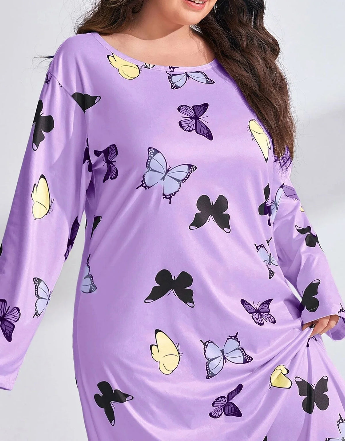 Plus Size Long Maxi Nightgown L286025