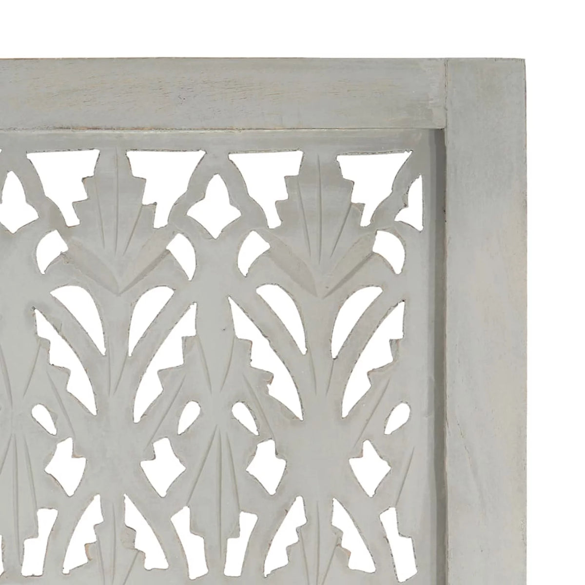 Hand Carved 3-Panel Mango Wood Room Divider R1194