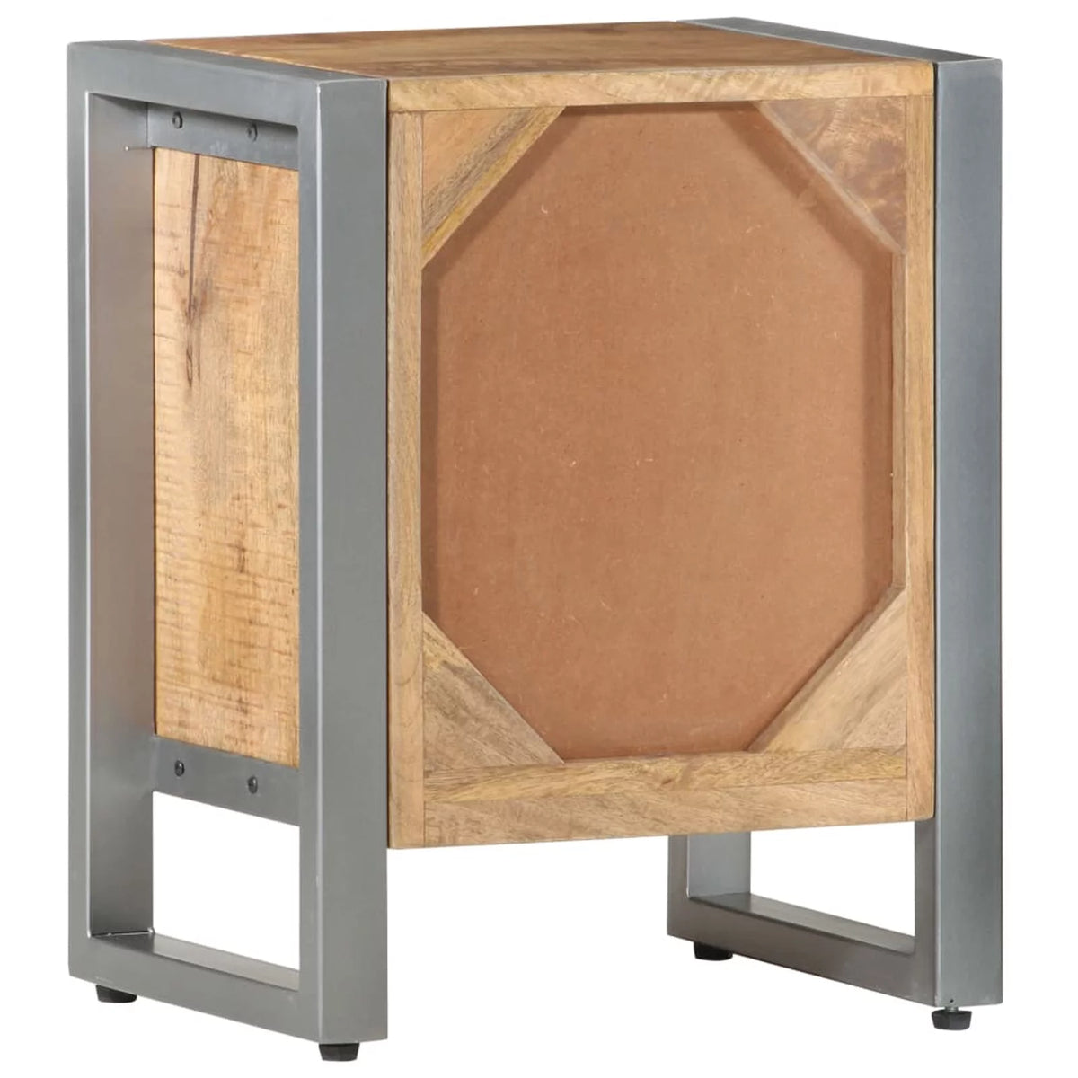 Rough Mango Wood Bedside Cabinet W9585