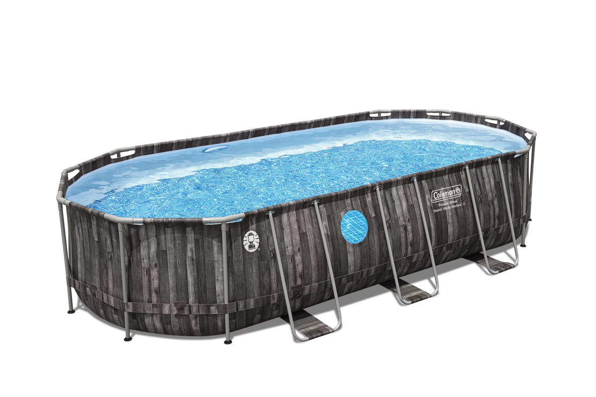 20' x 10' x 48" Oval Metal Frame Above Ground Pool Set U80382