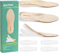 Adjustable Height Increase Insoles 3 Layers Gel Heel Lift 1 Pair Large U76415