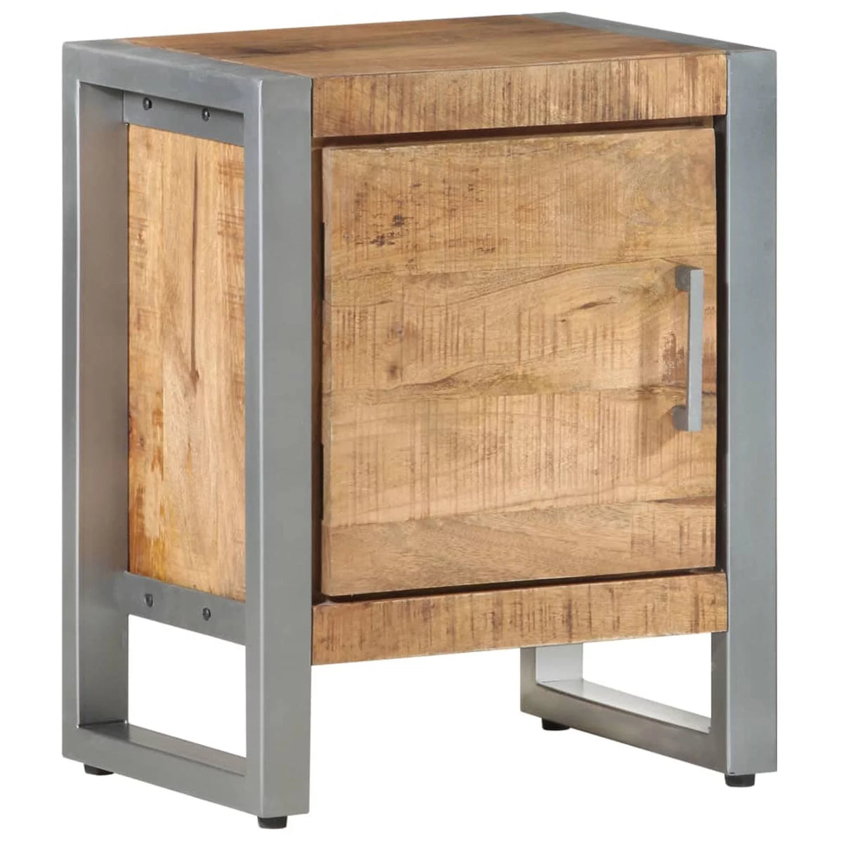 Rough Mango Wood Bedside Cabinet W9585