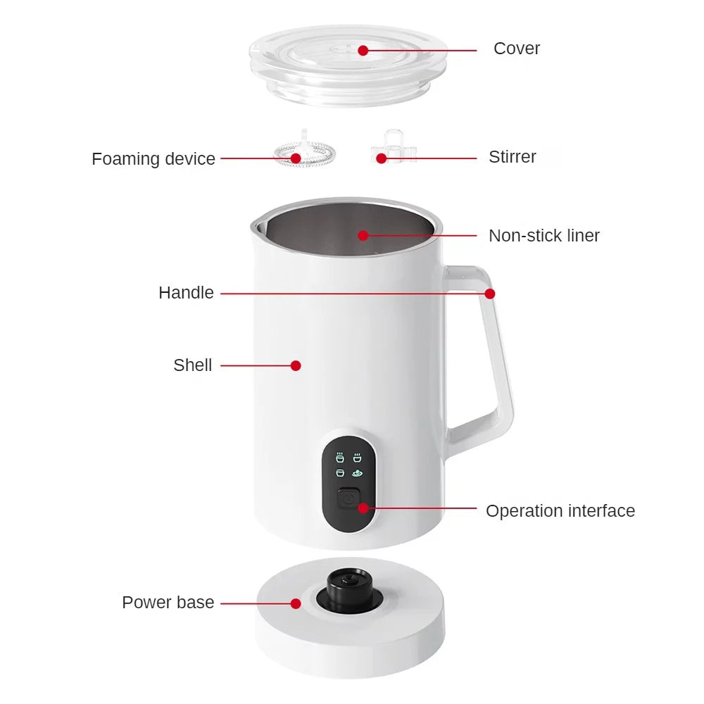 400W 580ml Electric Milk Frother Stainless Steel H337