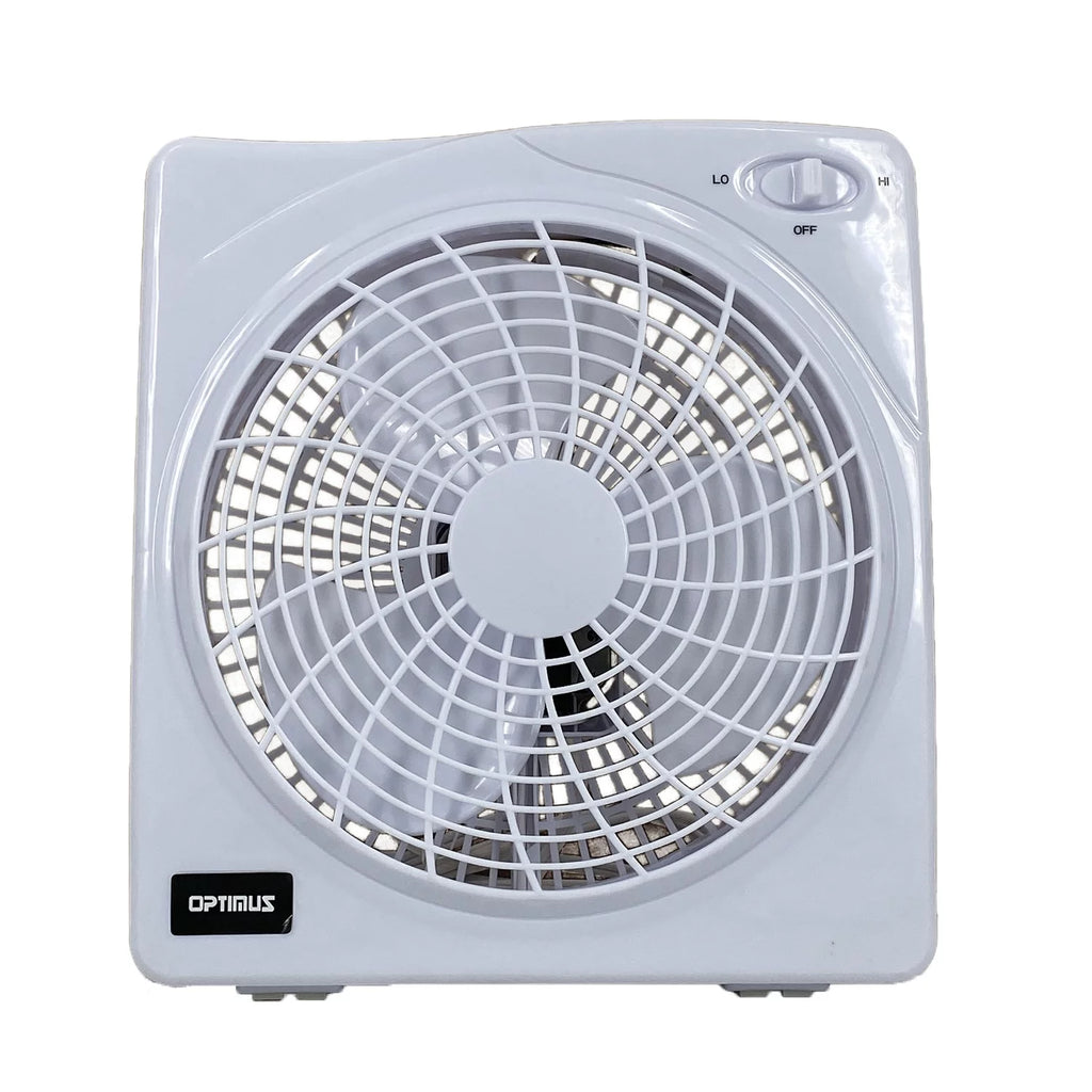 10" Electric Box Fan White L5621